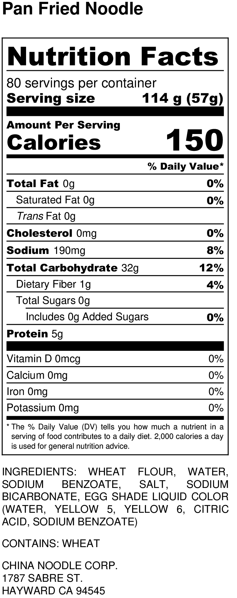 Nutrition Facts